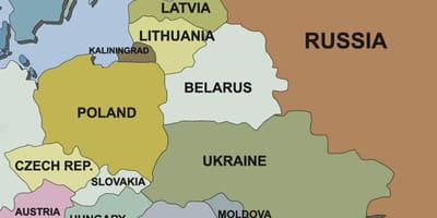 Mapa mapa Estonska okolních zemí